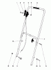 Toro 16350 - Lawnmower, 1980 (0000001-0999999) Spareparts HANDLE ASSEMBLY