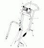 Toro 16380 - Whirlwind II Lawnmower, 1980 (0000001-0999999) Spareparts HANDLE ASSEMBLY