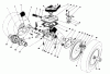 Toro 16404 - Lawnmower, 1992 (2000001-2999999) Spareparts GEAR CASE ASSEMBLY
