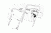 Toro 16551 - Lawnmower, 1989 (9000001-9999999) Spareparts HANDLE ASSEMBLY