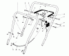 Toro 16575 - Lawnmower, 1988 (8000001-8012678) Spareparts HANDLE ASSEMBLY