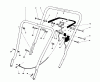 Toro 16575 - Lawnmower, 1988 (8012679-8999999) Spareparts HANDLE ASSEMBLY