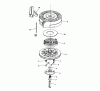 Toro 16575 - Lawnmower, 1988 (8012679-8999999) Spareparts REWIND STARTER NO. 590621