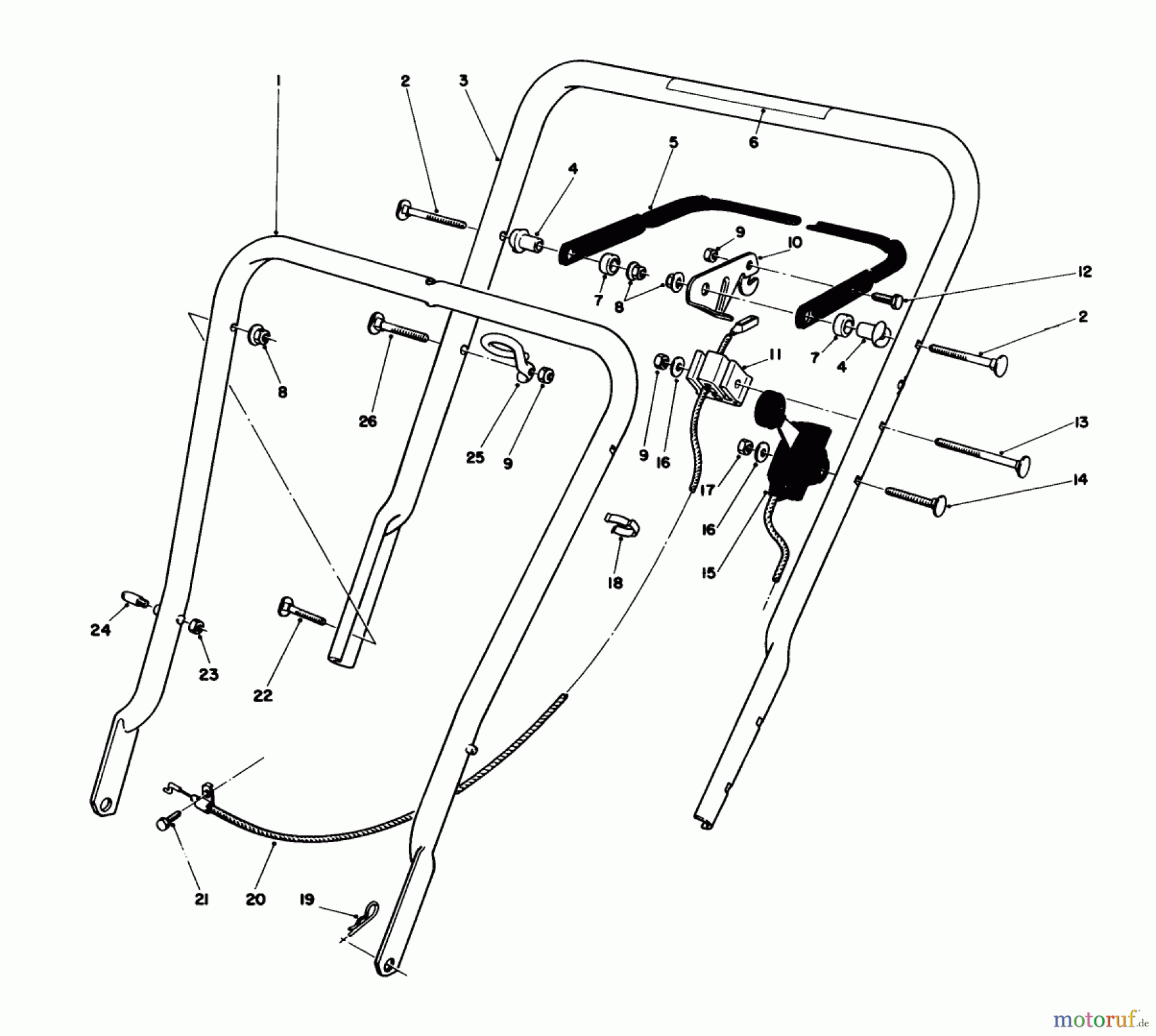  Toro Neu Mowers, Walk-Behind Seite 1 16575C - Toro Lawnmower, 1988 (8000001-8999999) BAGGING KIT NO. 47-6510 (OPTIONAL)