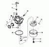 Toro 16575C - Lawnmower, 1988 (8000001-8999999) Spareparts CARBURETOR NO. 632098