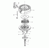 Toro 16575C - Lawnmower, 1988 (8000001-8999999) Spareparts REWIND STARTER NO. 590621