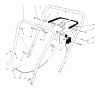 Toro 16576 - Lawnmower, 1990 (0000001-0999999) Spareparts HANDLE ASSEMBLY