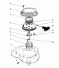 Toro 16585 - Lawnmower, 1985 (5000001-5999999) Spareparts RECOIL ASSEMBLY