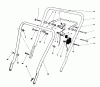 Toro 16585 - Lawnmower, 1988 (8000001-8004251) Spareparts HANDLE ASSEMBLY