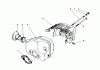 Toro 16585 - Lawnmower, 1988 (8004252-8999999) Spareparts MUFFLER ASSEMBLY (MODEL NO. 47PH7)