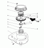 Toro 16585 - Lawnmower, 1989 (9000001-9999999) Spareparts RECOIL ASSEMBLY (MODEL NO.47PJ8)