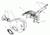 Toro 16585 - Lawnmower, 1991 (1000001-1999999) Spareparts MUFFLER ASSEMBLY (MODEL NO. 47PL0-1)