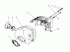 Toro 16585C - Lawnmower, 1988 (8000001-8999999) Spareparts MUFFLER ASSEMBLY (MODEL NO. 47PH7)