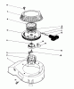 Toro 16585C - Lawnmower, 1988 (8000001-8999999) Spareparts RECOIL ASSEMBLY (MODEL NO. 47PH7)