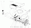 Toro 16756 - Lawnmower, 1977 (7000001-7999999) Spareparts FRONT WHEEL AND PIVOT ARM ASSEMBLY
