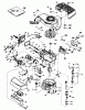 Toro 16771 - Lawnmower, 1983 (3000001-3999999) Spareparts ENGINE TECUMSEH MODEL TNT100-10085E