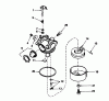 Toro 16775 - Lawnmower, 1984 (4000001-4999999) Spareparts CARBURETOR NO. 632098