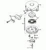 Toro 16775 - Lawnmower, 1984 (4000001-4999999) Spareparts REWIND STARTER N0. 590420A
