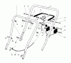 Toro 16775 - Lawnmower, 1986 (6000001-6999999) Spareparts HANDLE ASSEMBLY