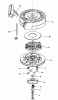 Toro 16775 - Lawnmower, 1987 (7000001-7999999) Spareparts REWIND STARTER NO. 590621 (USED ON UNITS WITH SERIAL NO. 7001848 & UP)
