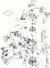 Toro 16775 - Lawnmower, 1988 (8000001-8022965) Spareparts ENGINE TECUMSEH MODEL NO. TVS100-44012B