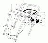 Toro 16775 - Lawnmower, 1988 (8000001-8022965) Spareparts HANDLE ASSEMBLY