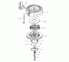Toro 16775 - Lawnmower, 1988 (8000001-8022965) Spareparts REWIND STARTER NO. 590621