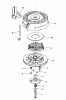 Toro 16775 - Lawnmower, 1989 (9000001-9999999) Spareparts REWIND STARTER NO. 590621