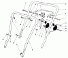 Toro 16785 - Lawnmower, 1985 (5000001-5999999) Spareparts HANDLE ASSEMBLY