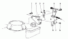 Toro 16785 - Lawnmower, 1987 (7000001-7999999) Spareparts BRAKE ASSEMBLY