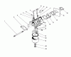 Toro 16785 - Lawnmower, 1988 (8000001-8007011) Spareparts CARBURETOR ASSEMBLY (MODEL NO. 47PH7)