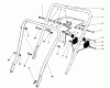 Toro 16785 - Lawnmower, 1988 (8000001-8007011) Spareparts HANDLE ASSEMBLY