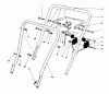 Toro 16785 - Lawnmower, 1988 (8007012-8999999) Spareparts HANDLE ASSEMBLY