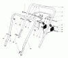 Toro 16785 - Lawnmower, 1989 (9000001-9999999) Spareparts HANDLE ASSEMBLY