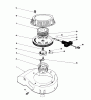 Toro 16785 - Lawnmower, 1989 (9000001-9999999) Spareparts RECOIL ASSEMBLY (MODEL NO. 47PJ8)