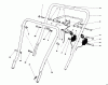 Toro 16785 - Lawnmower, 1990 (0000001-0999999) Spareparts HANDLE ASSEMBLY