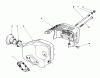 Toro 16785 - Lawnmower, 1990 (0000001-0999999) Spareparts MUFFLER ASSEMBLY (MODEL NO. 47PK9)