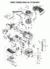 Toro 16793 - Lawnmower, 1988 (8000001-8999999) Spareparts ENGINE TECUMSEH MODEL NO. TNT 100-10097F