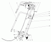 Toro 16820 - Lawnmower, 1979 (9000001-9999999) Spareparts HANDLE ASSEMBLY (MODEL NO. 16830)