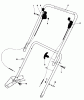Toro 16860 - Lawnmower, 1980 (0000001-0999999) Spareparts HANDLE ASSEMBLY-MODEL 16870