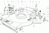 Toro 16870 - Lawnmower, 1981 (1000001-1999999) Spareparts MOWER HOUSING ASSEMBLY-MODEL 16860