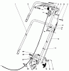 Toro 16880 - Lawnmower, 1980 (0000001-0999999) Spareparts HANDLE ASSEMBLY (MODEL NO. 16890)