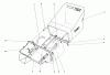 Toro 16890 - Lawnmower, 1982 (2000001-2999999) Spareparts GRASS CATCHER ASSEMBLY NO. 11-0269 (MODEL NO. 16880 & 16890)