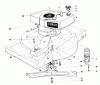Toro 18010 - Lawnmower, 1981 (1000001-1999999) Spareparts ENGINE ASSEMBLY (MODEL 18010)