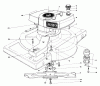 Toro 18005 - Lawnmower, 1982 (2000001-2999999) Spareparts ENGINE ASSEMBLY MODEL 18010