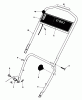 Toro 18015 - Lawnmower, 1980 (0000001-0999999) Spareparts HANDLE ASSEMBLY