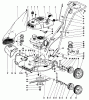 Toro 18212 - Whirlwind Lawnmower, 1968 (8000001-8999999) Spareparts 19" FLNGERTIP START MAIN FRAME PARTS LIST