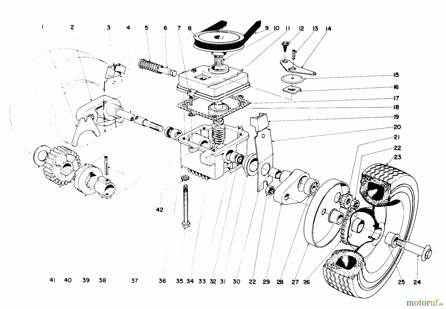  Toro Neu Mowers, Walk-Behind Seite 1 19500 - Toro Whirlwind Lawnmower, 1971 (1000001-1999999) 21