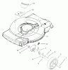 Toro 20009 - 22" Recycler Lawnmower, 2004 (240000001-240999999) Spareparts FRONT AXLE AND WHEEL ASSEMBLY