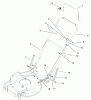 Toro 20033 - Super Recycler Mower, 2002 (220000001-220999999) Spareparts HANDLE AND CONTROL ASSEMBLY